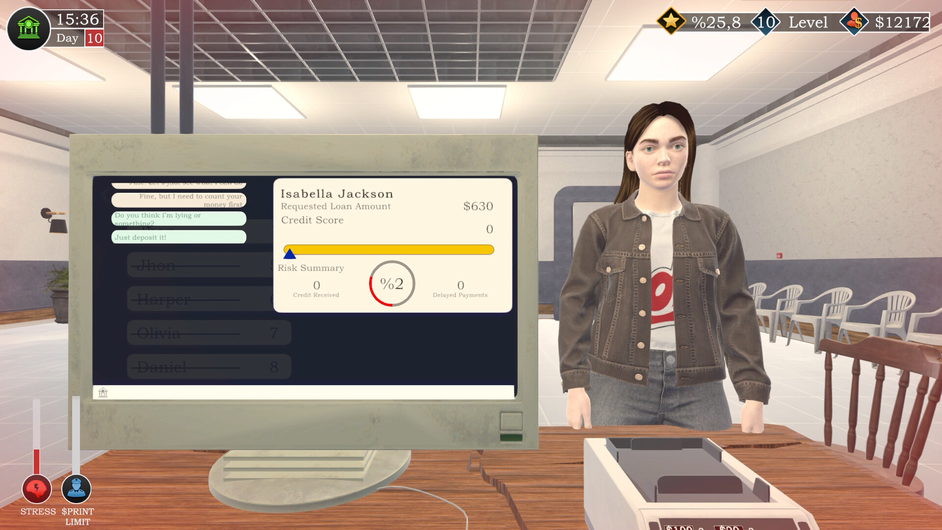 Скриншот: Banker Simulator
