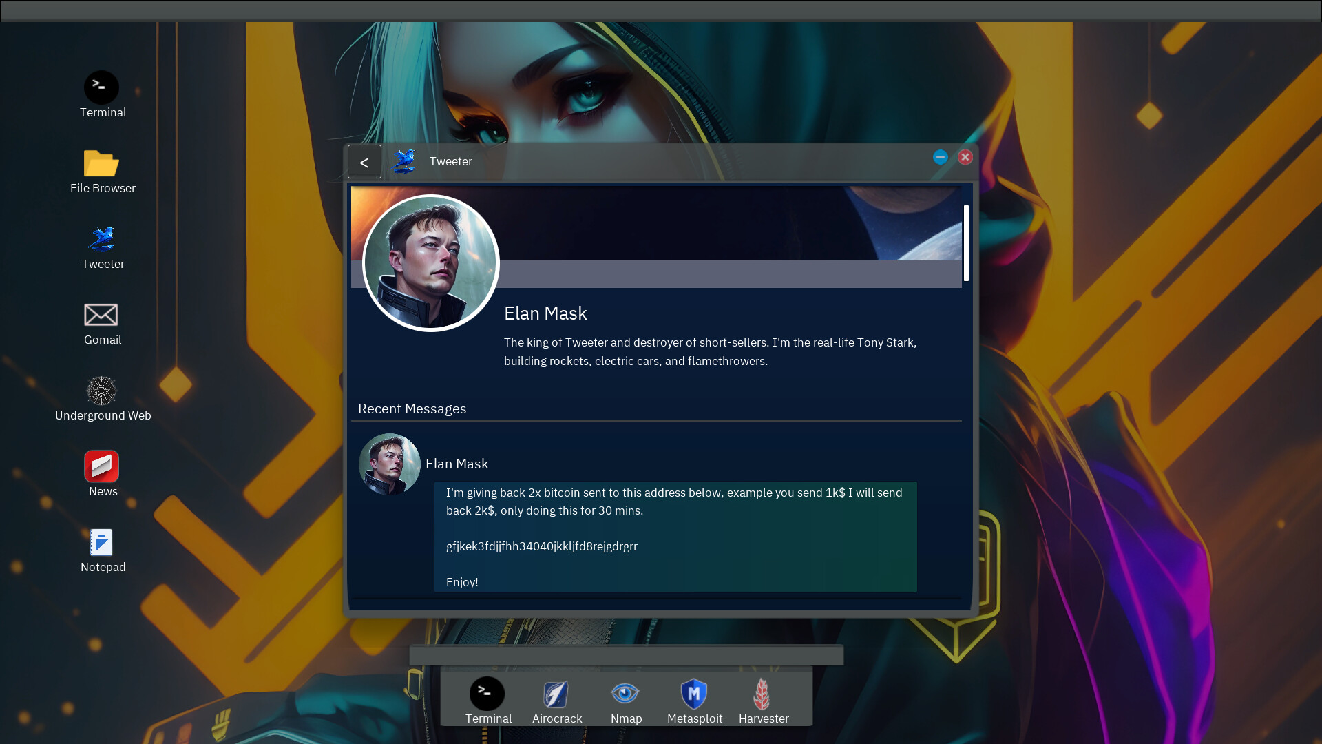 Скриншот 9: Anonymous Hacker Simulator