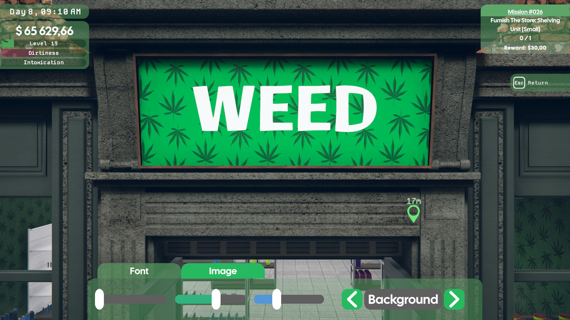 Скриншот: Weed Supermarket Simulator