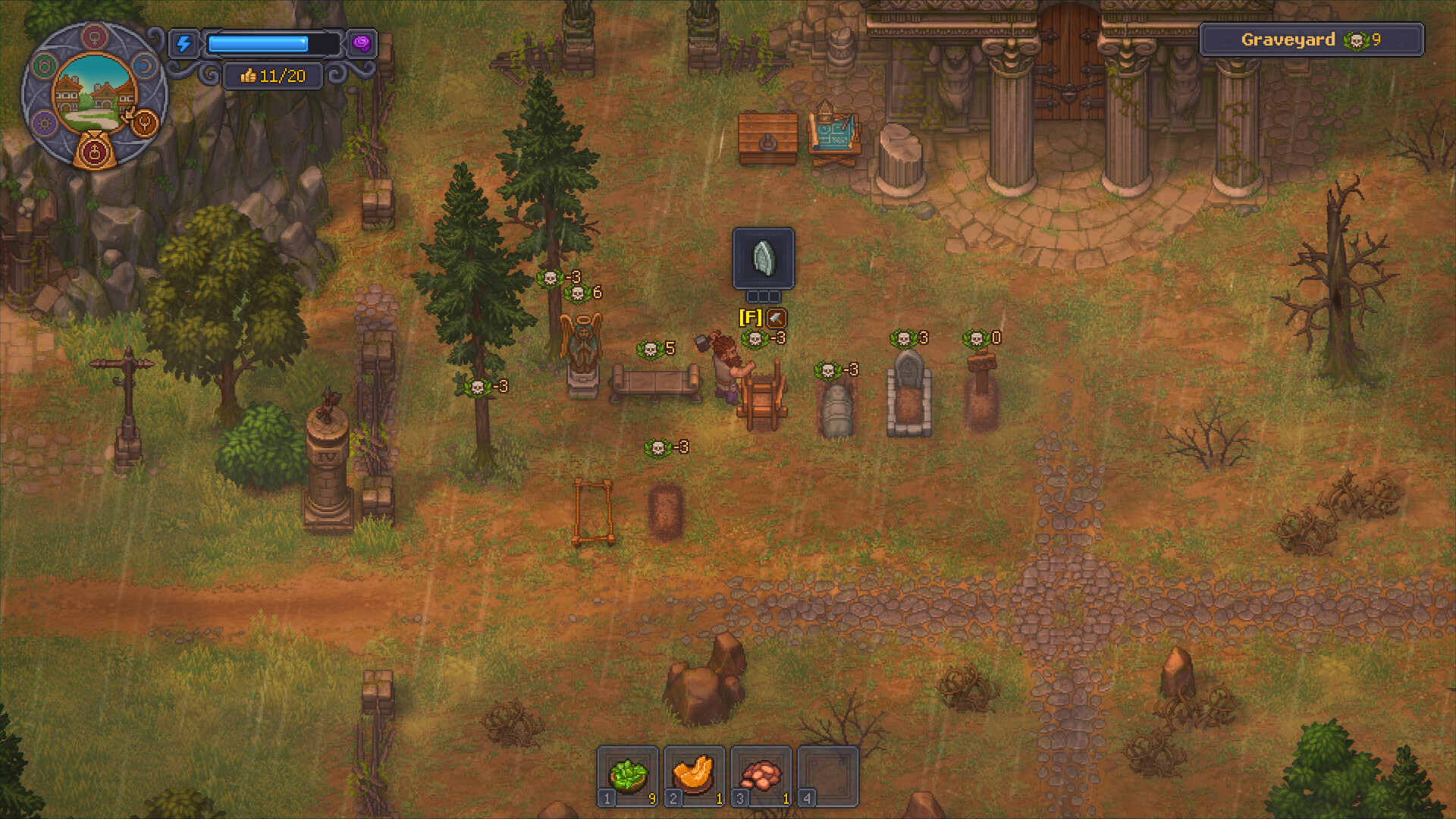 Скриншот: Graveyard Keeper 2