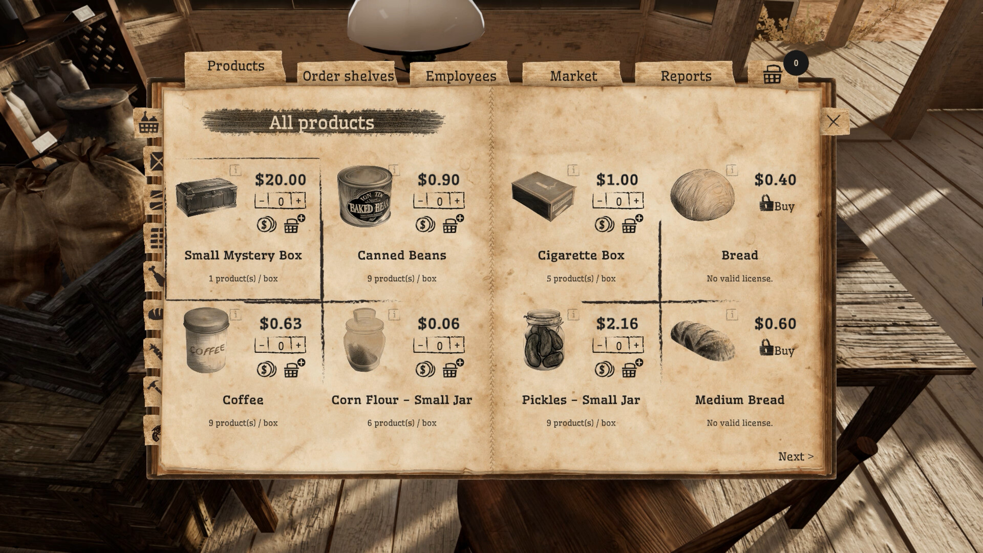 Скриншот: Wild West Supermarket Simulator