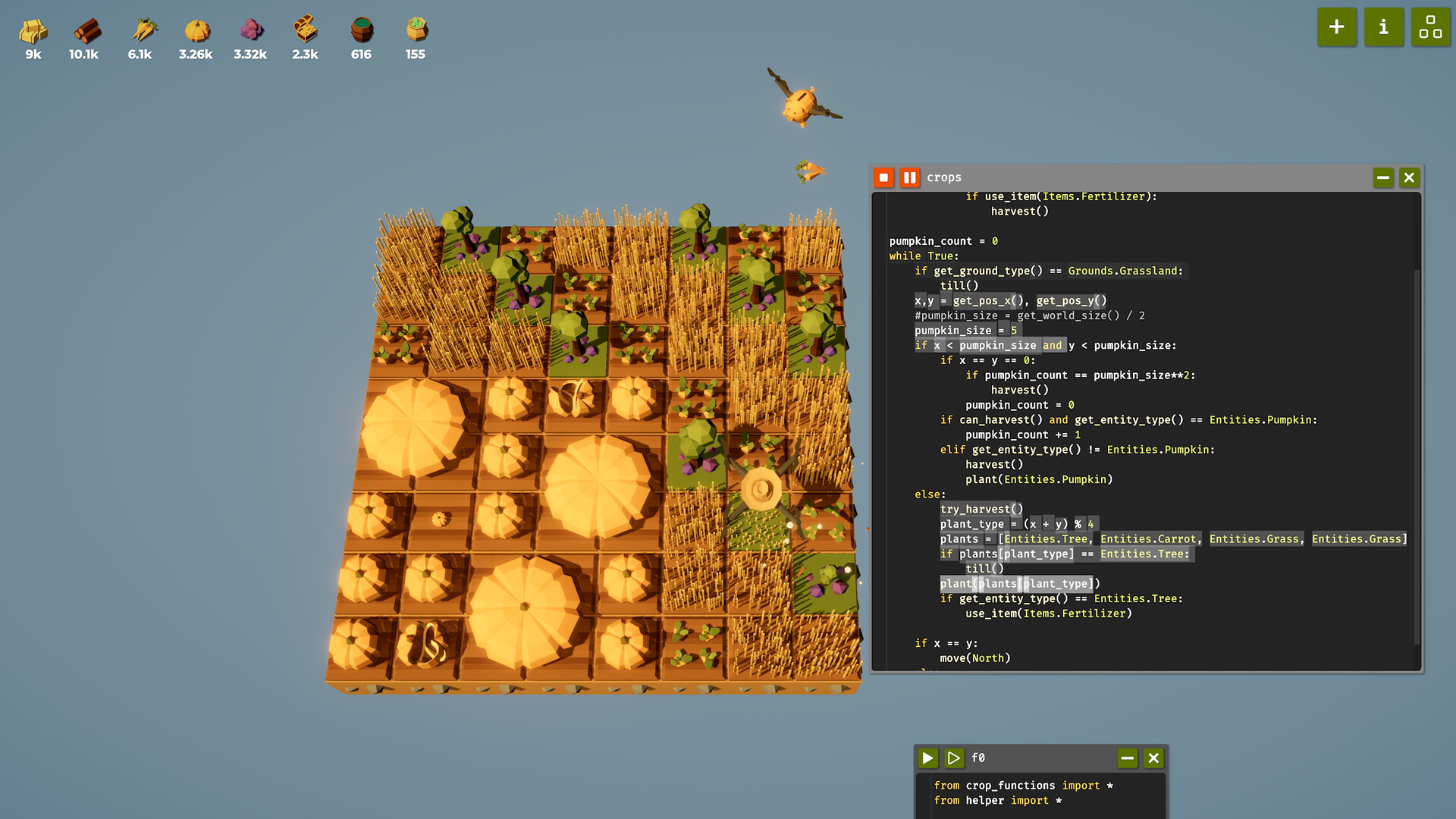 Скриншот: The Farmer Was Replaced