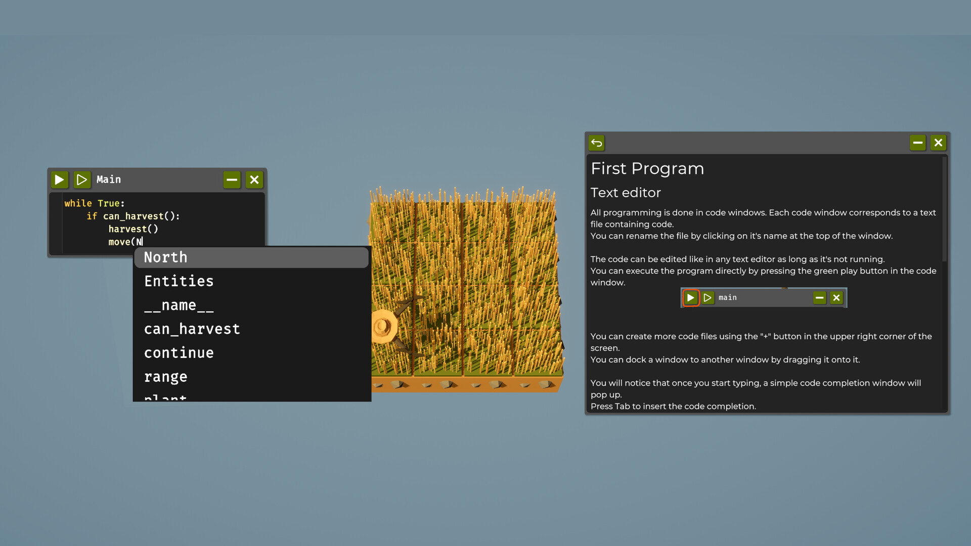 Скриншот: The Farmer Was Replaced