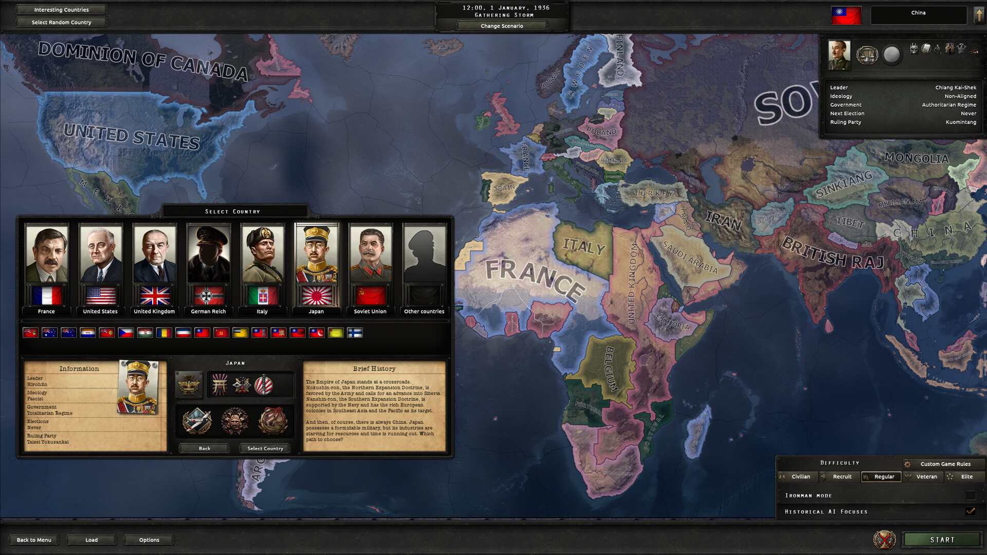 Скриншот: Hearts of Iron IV