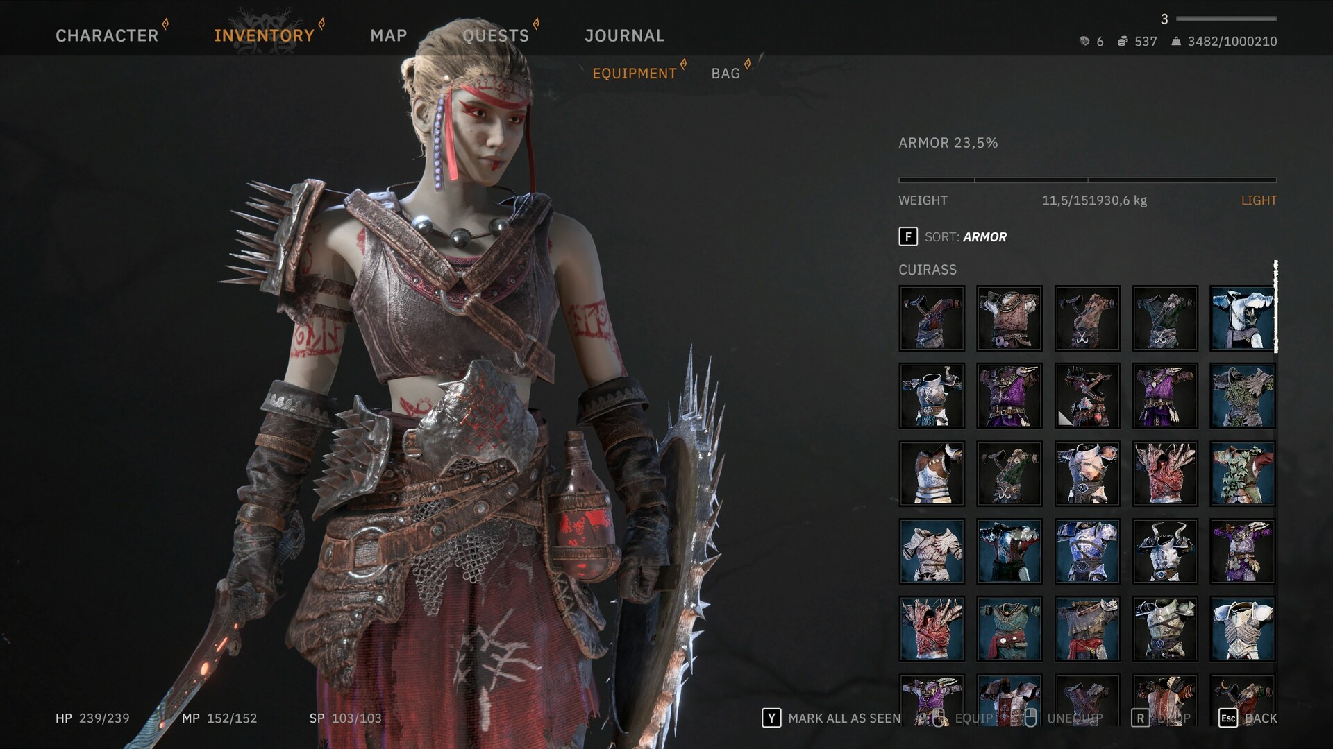 Скриншот: Tainted Grail: The Fall of Avalon