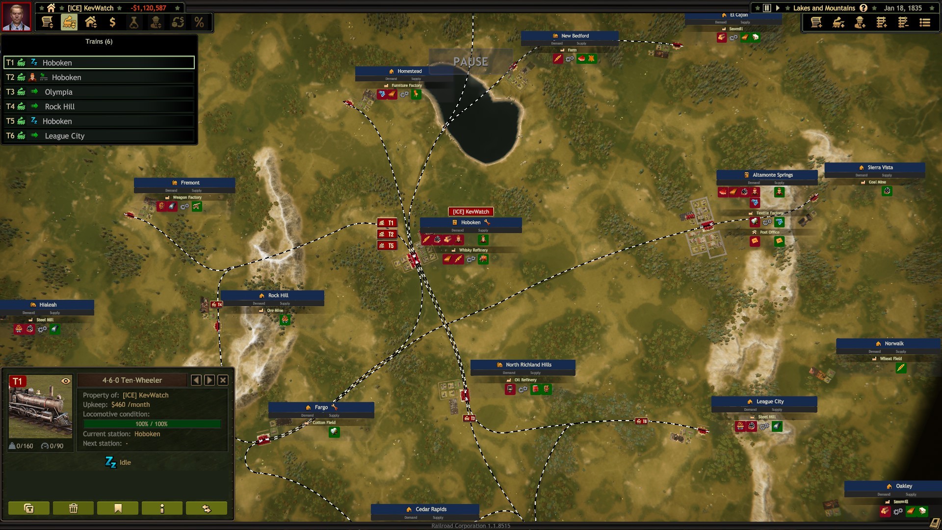 Скриншот: Railroad Corporation