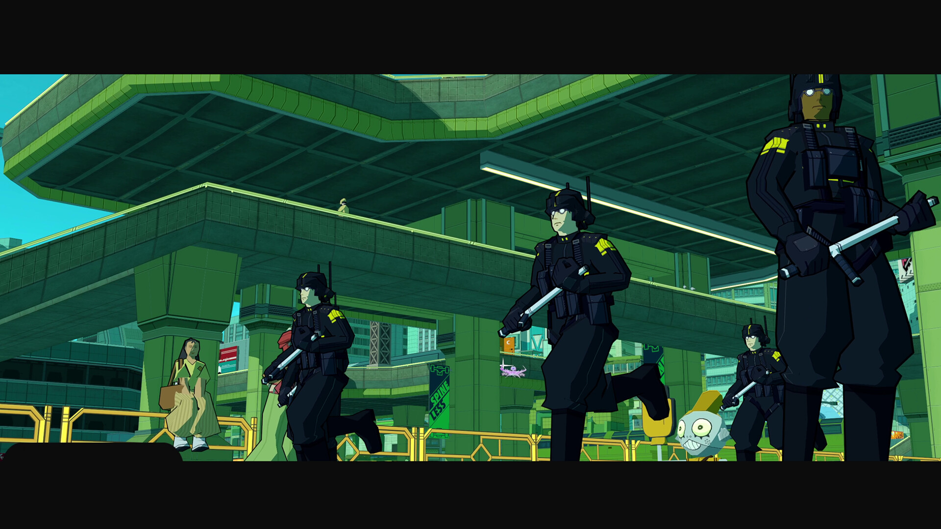 Скриншот: Bomb Rush Cyberfunk