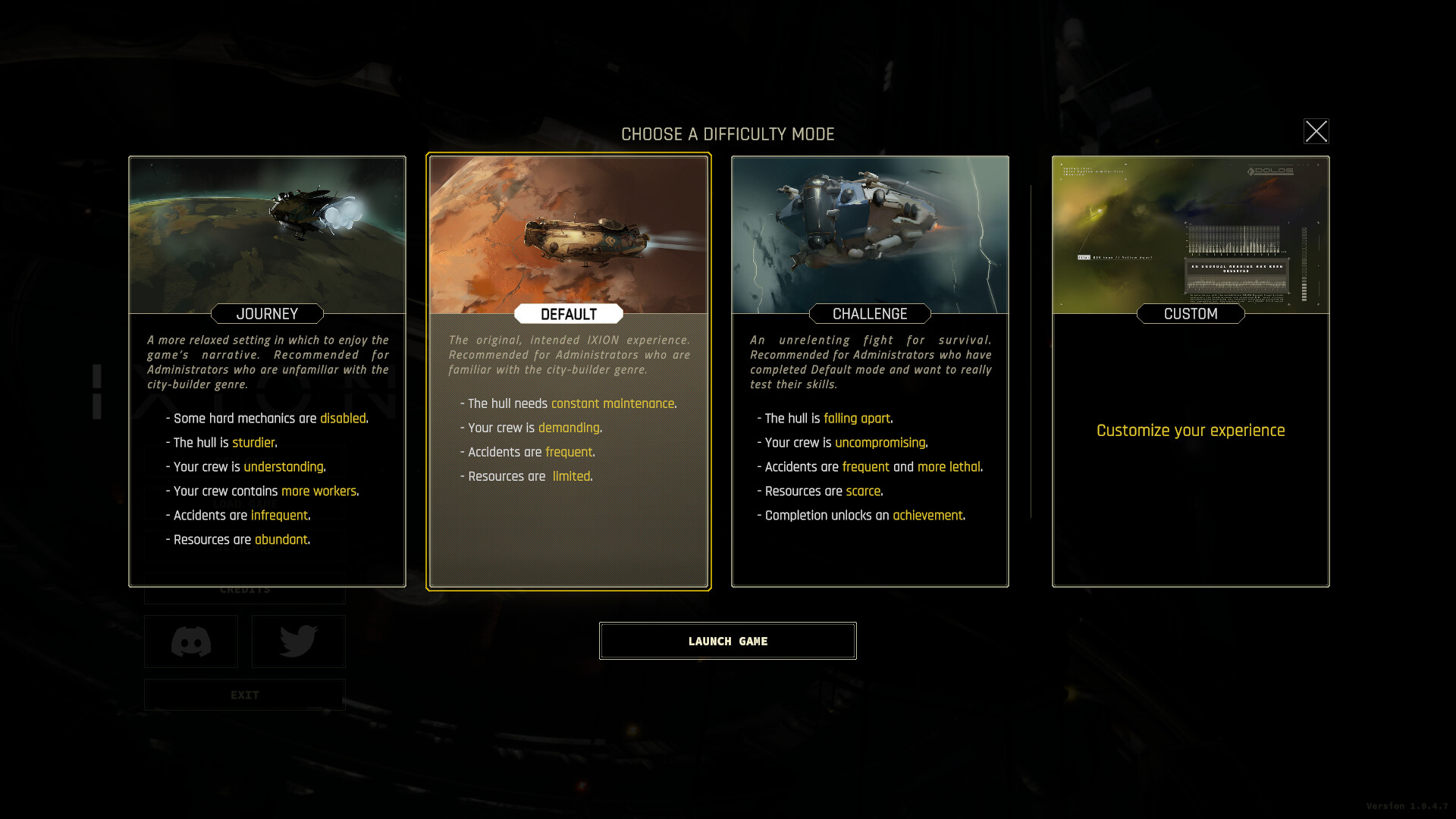 Скриншот: IXION