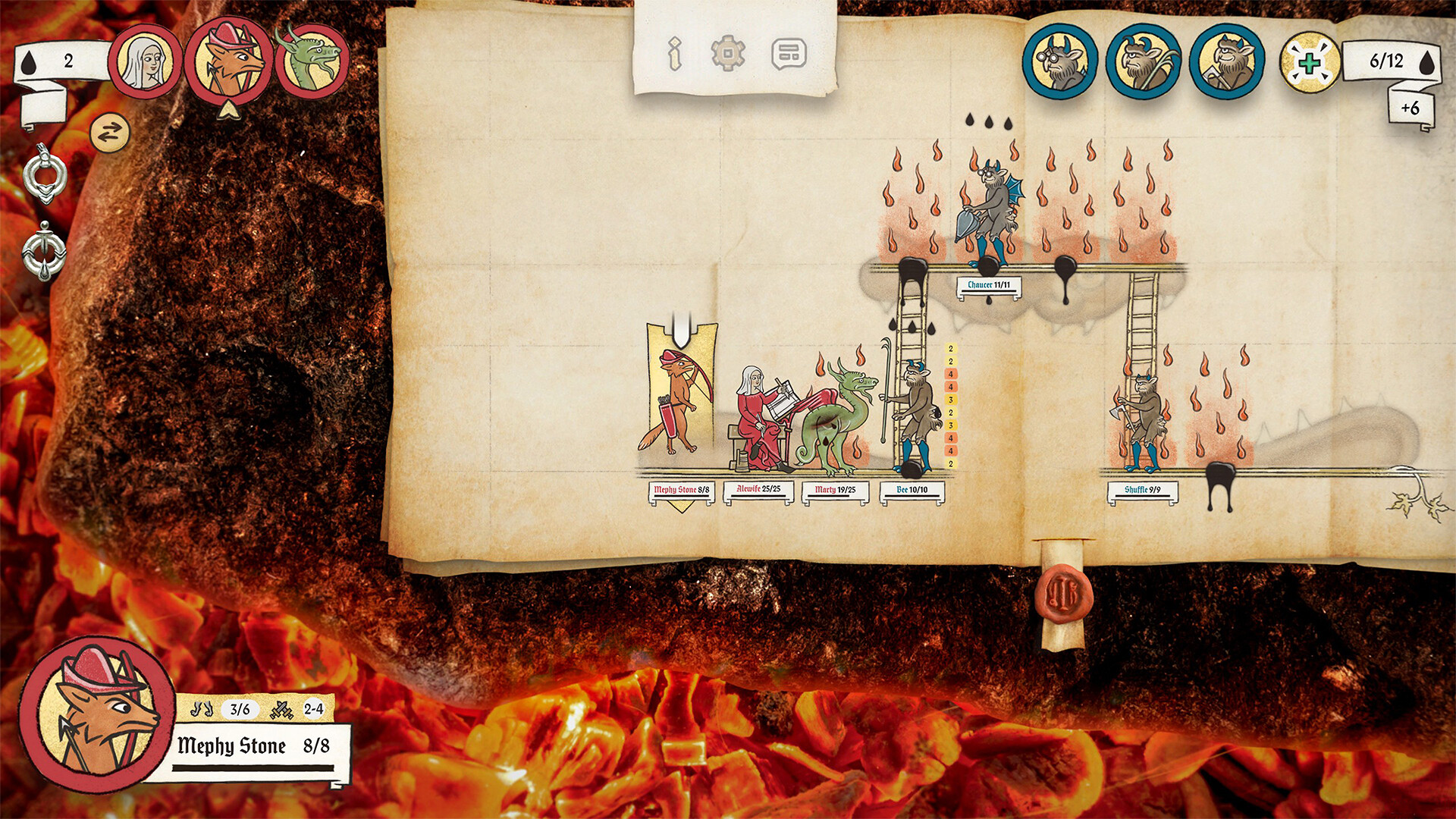 Скриншот: Inkulinati