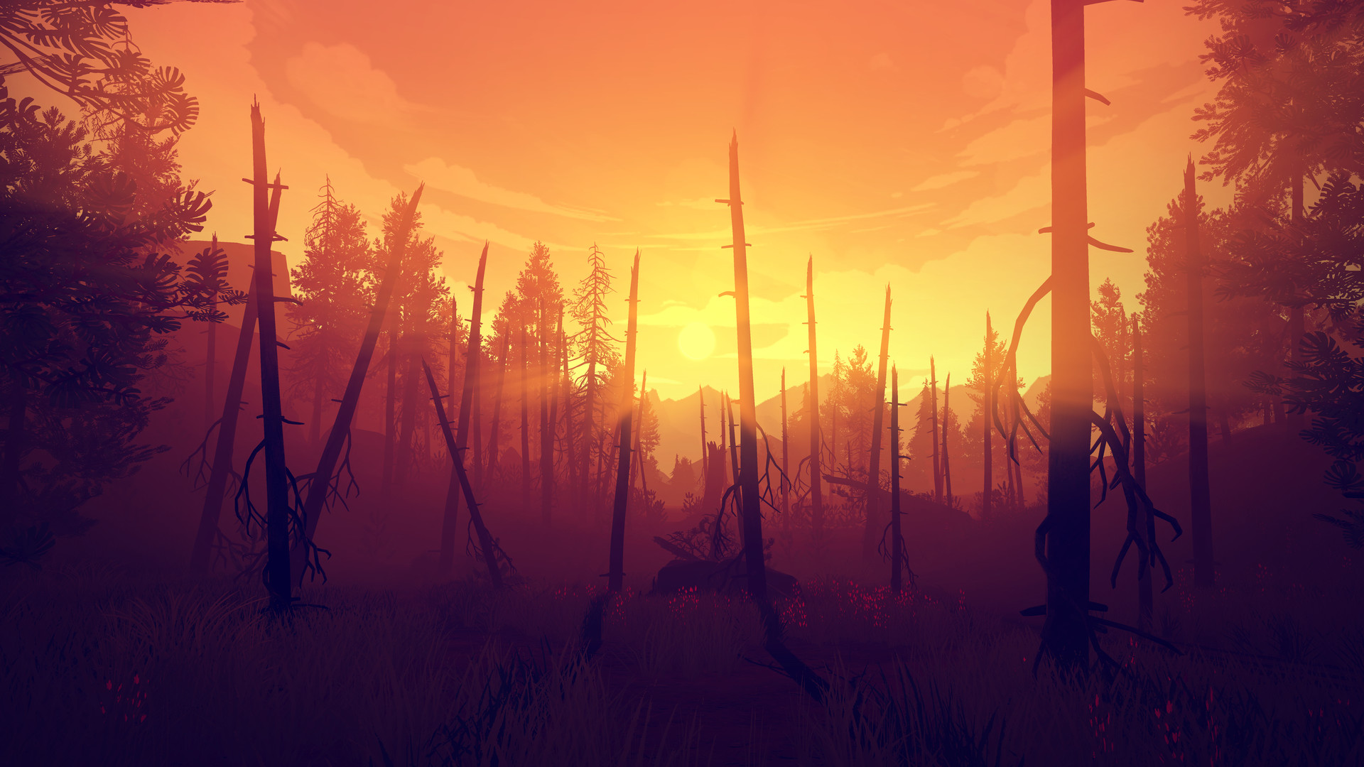 Скриншот: Firewatch