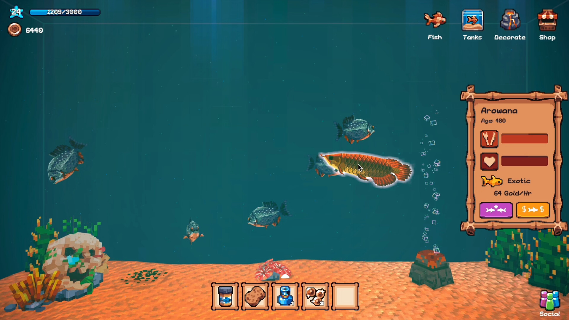 Скриншот 9: Tiny Aquarium: Social Fishkeeping