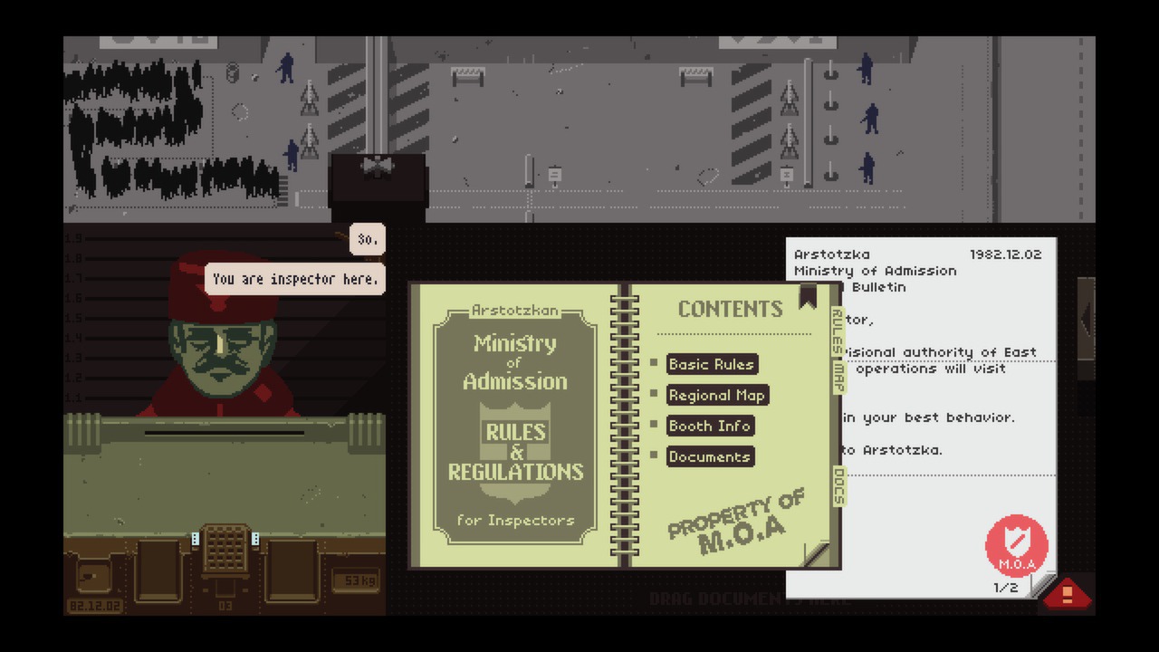 Скриншот: Papers, Please