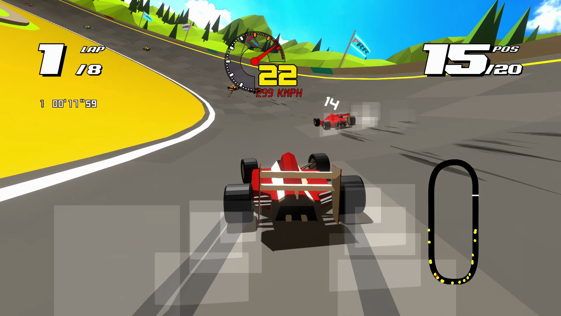 Скриншот: Formula Retro Racing