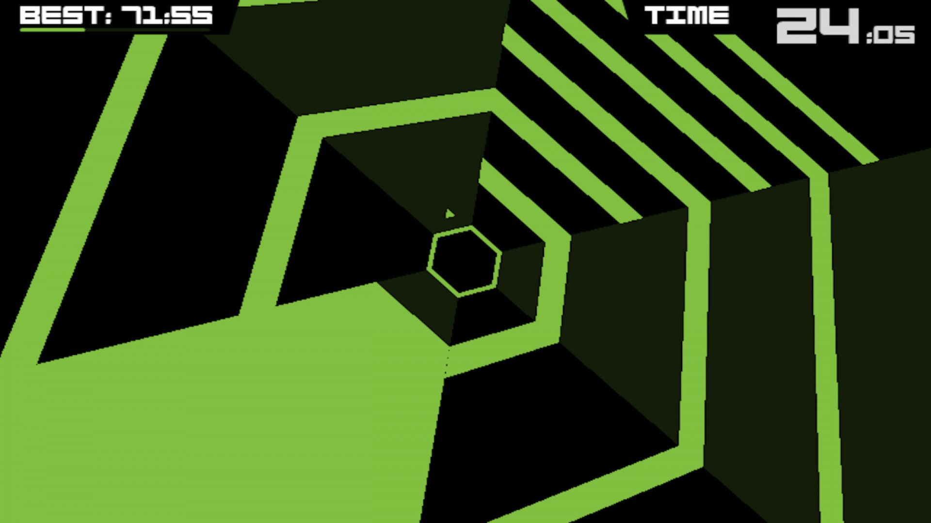 Скриншот: Super Hexagon