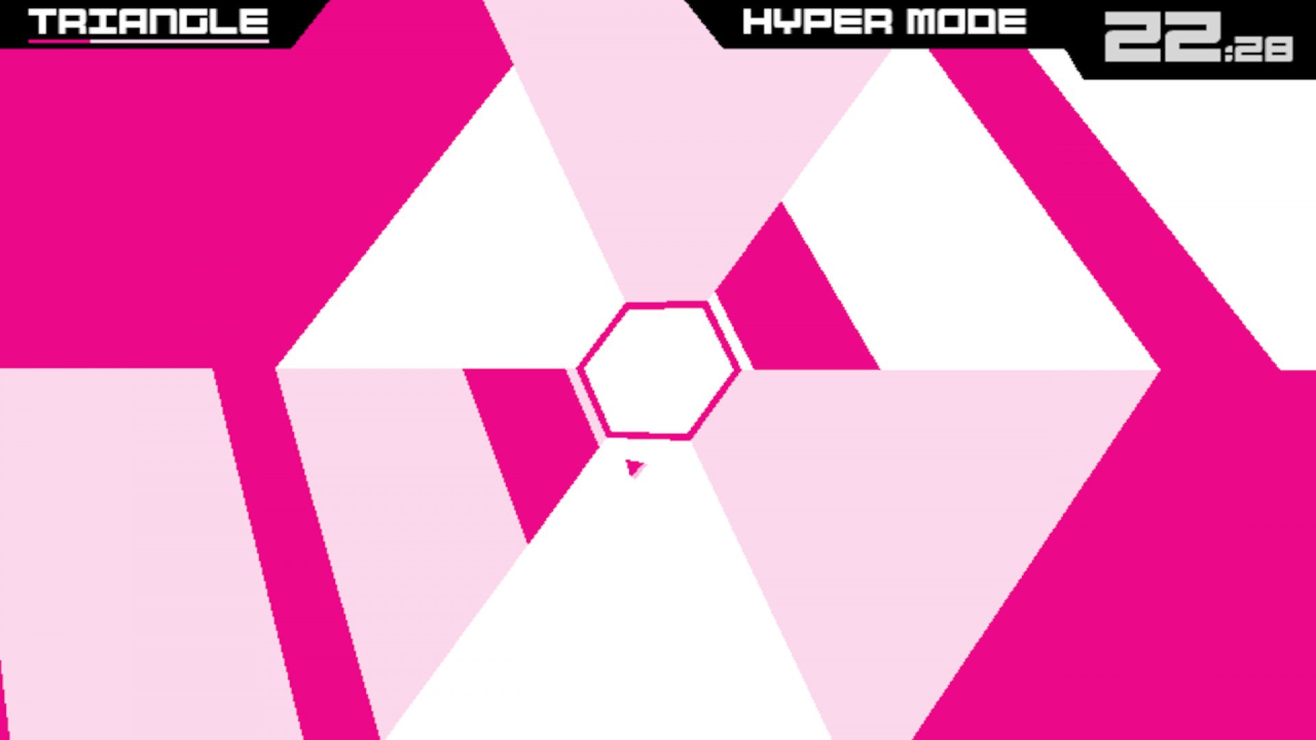 Скриншот: Super Hexagon