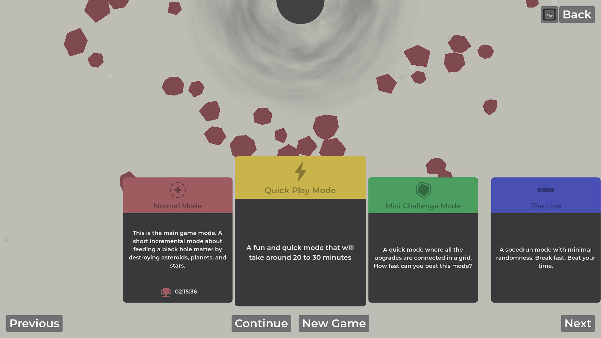 Скриншот: A Game About Feeding A Black Hole