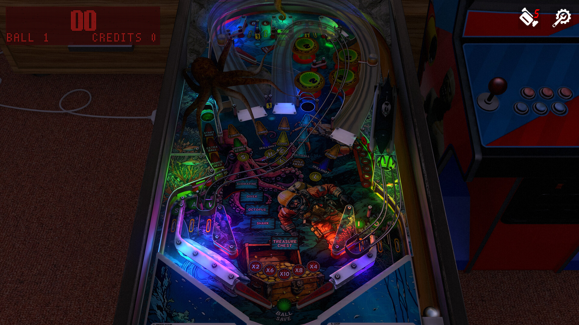 Скриншот: Zaccaria Pinball